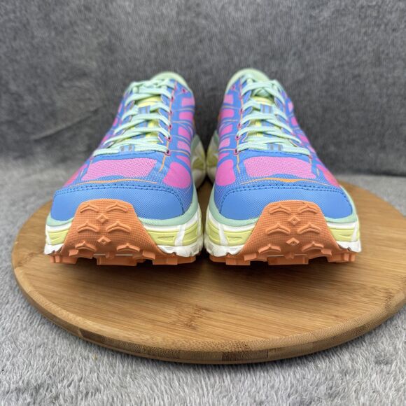 Hoka One One Mafate Speed 2 Shoes Mens Size 10.5 Blue Pink Trail Running Vibram - Picture 2 of 10